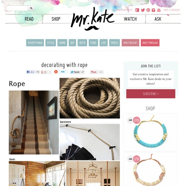 Decorating with rope