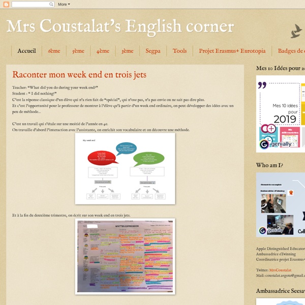 Mrs Coustalat's English corner