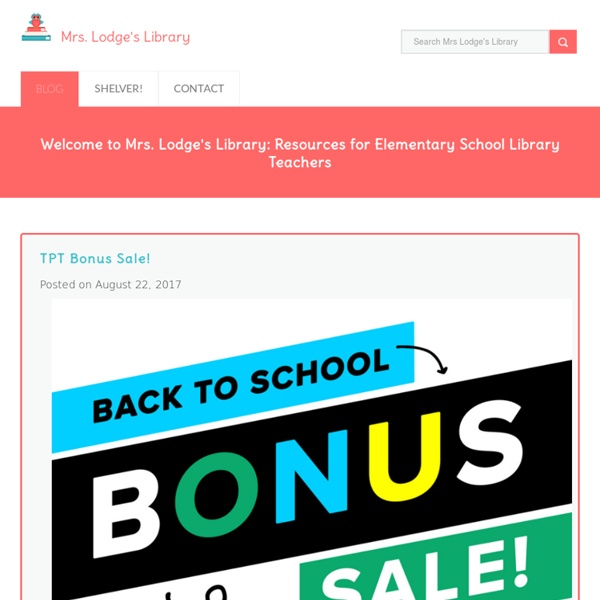Elementary Library Centers and Lessons