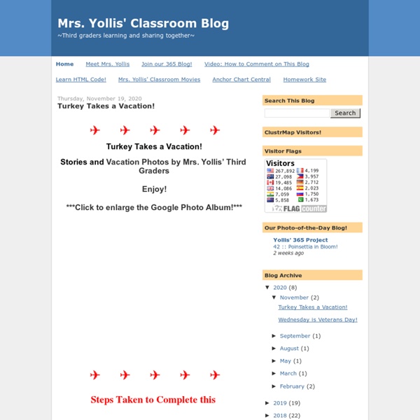 Mrs. Yollis' Classroom Blog