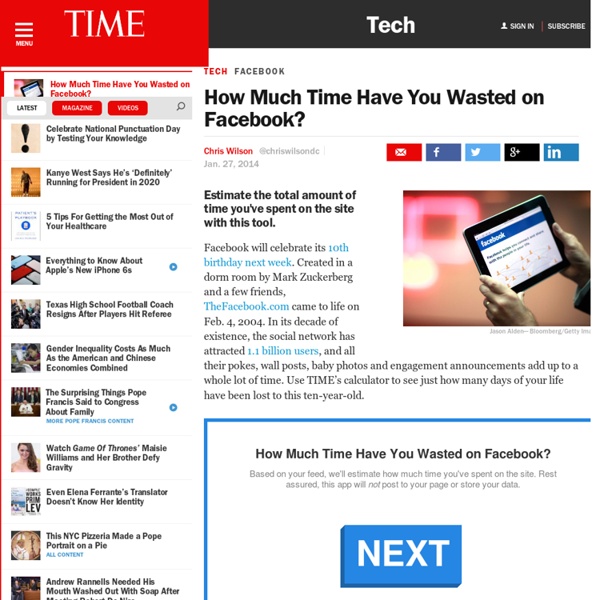 Facebook Time Machine: How Much Time Have You Wasted?