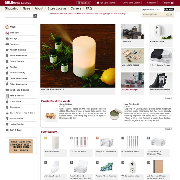 Online - Welcome to the MUJI Online Store.