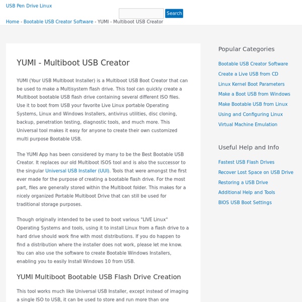 YUMI - Multiboot USB Creator