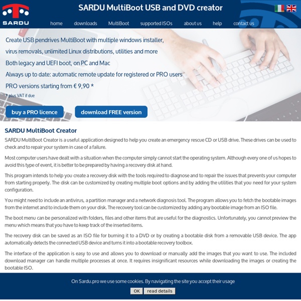 SARDU - Multiboot USB or DVD Builder