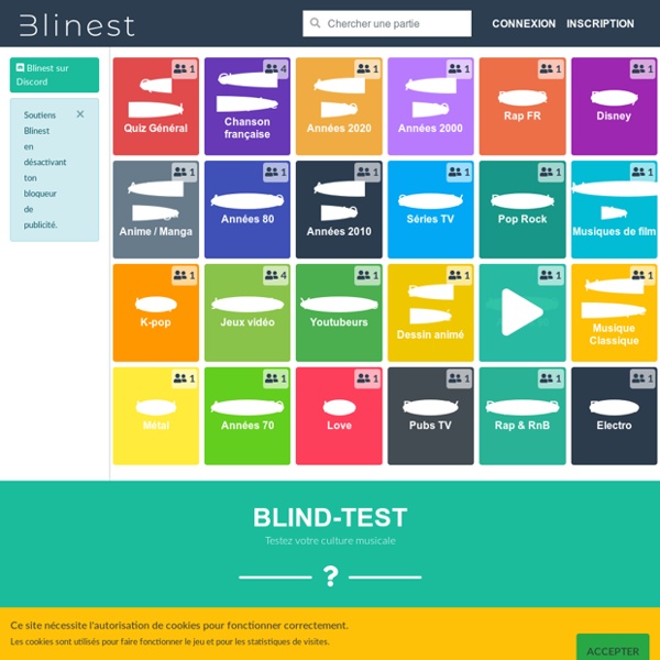 Blind-Tests multijoueurs - gratuit et sans inscription