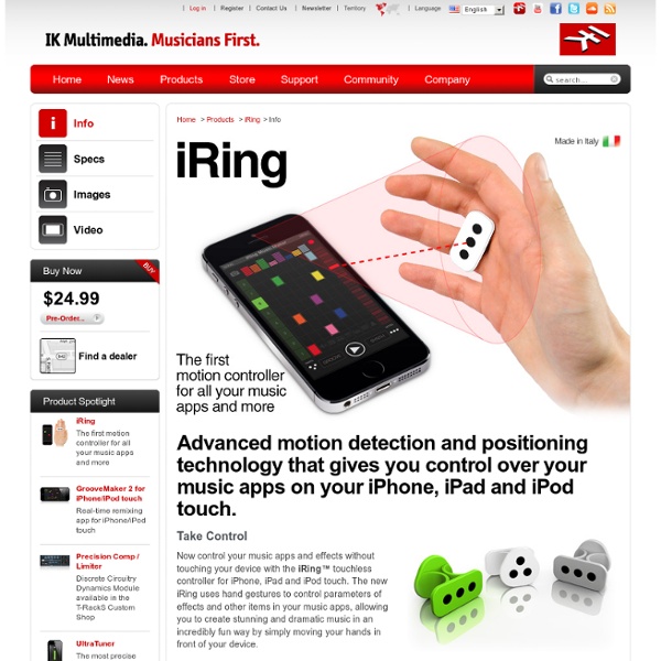 iRing - The first motion controller for all your music apps and more