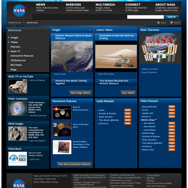 NASA Multimedia Page