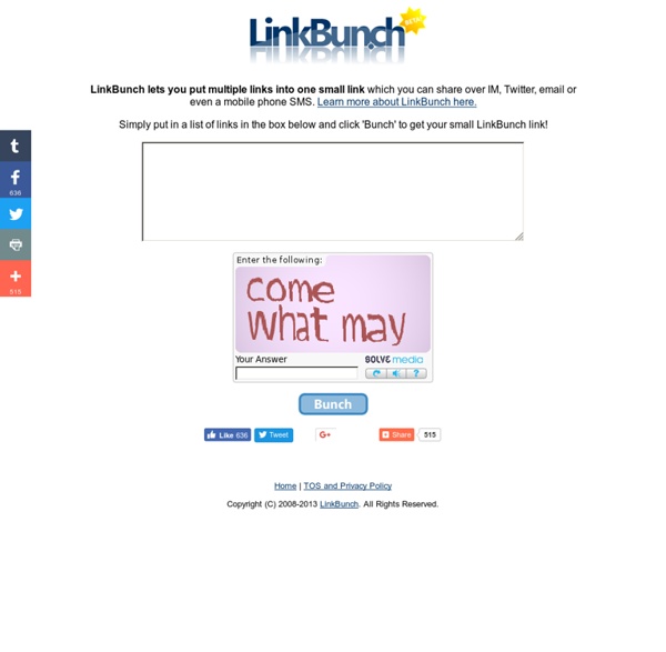 LinkBunch - Put multiple links into one