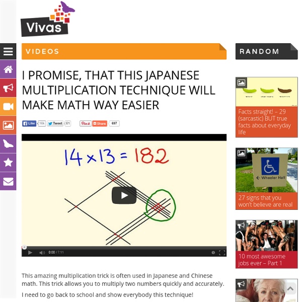 I promise, that this japanese multiplication technique will make math way easier