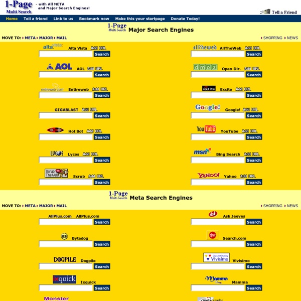 1-Page MultiSearch Engines © with All META and Major Search Engi