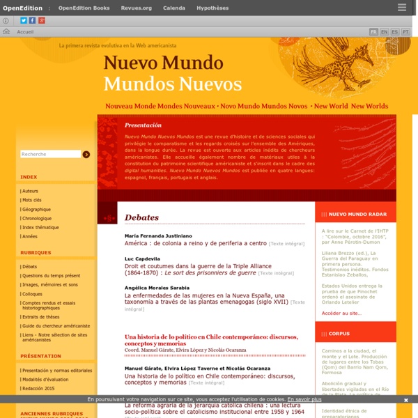 Nuevo Mundo Mundos Nuevos - Nouveaux mondes mondes nouveaux - Novo Mundo Mundos Novos - New world New worlds