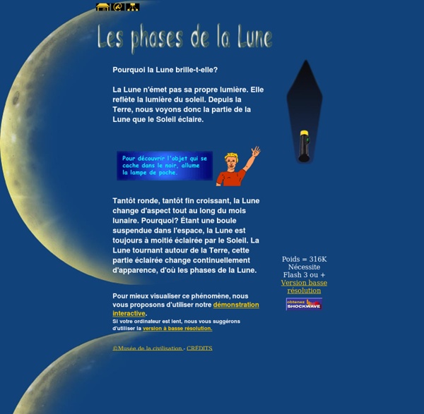 Musée de la civilisation: Les phases de la Lune
