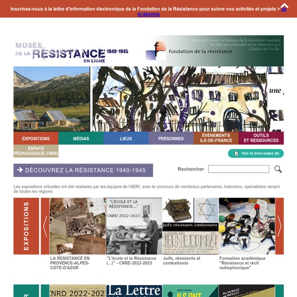 Musée de la résistance en ligne