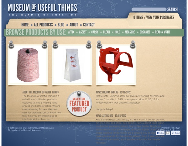 Museum of Useful Things - Welcome