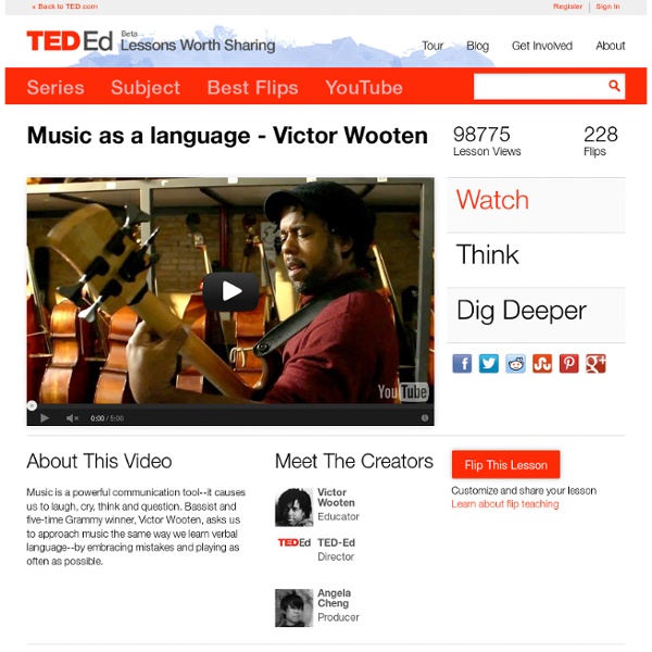 Music as a language - Victor Wooten
