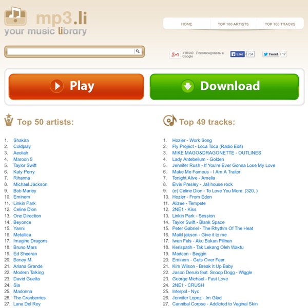 Mp3.li - your music Library online. Download mp3's for free!