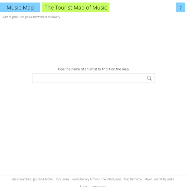 Music-Map - The tourist map of music