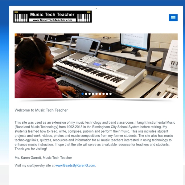 Music Tech Teacher, Home Page