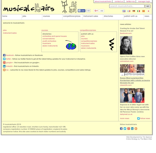 Musicalchairs - Classical Music Jobs, Courses & Competitions