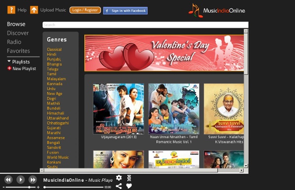 MusicIndiaOnline - Free Indian Music, Listen to Free Bollywood, Hindi, Tamil, Telugu, Carnatic, Hindustani, Devotional Music