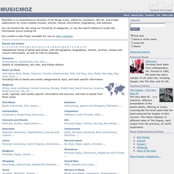MusicMoz - Open Music Project