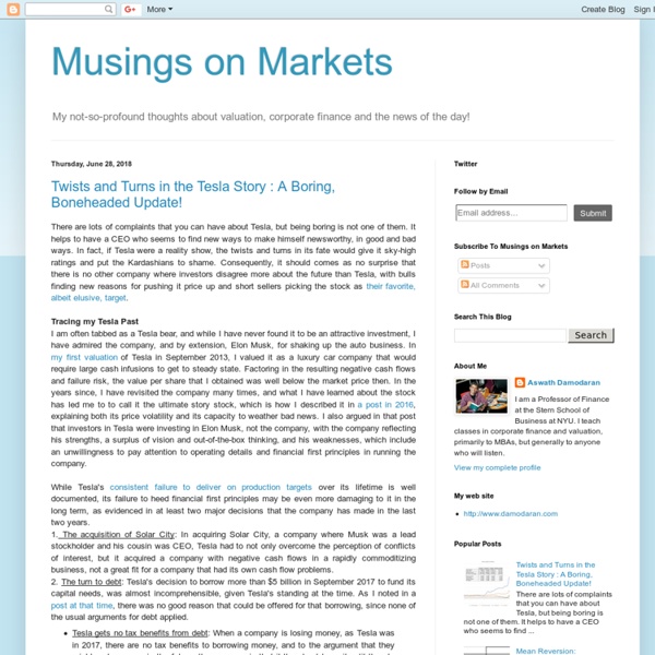 Musings on Markets