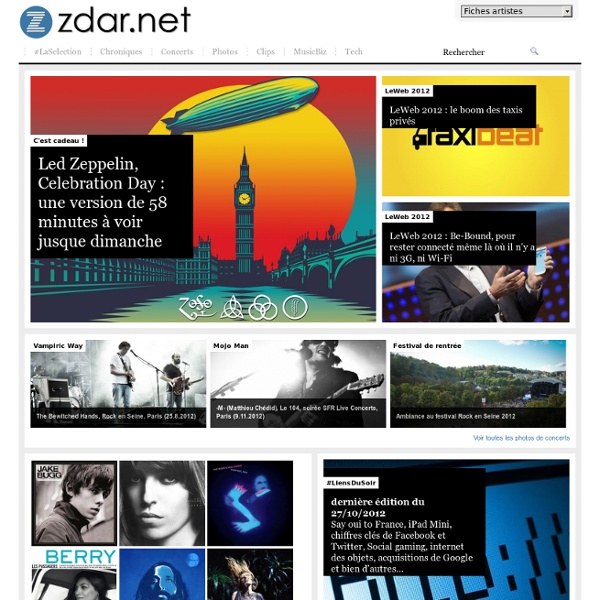 Zdar.net - Musique et technologies par Benoit Darcy