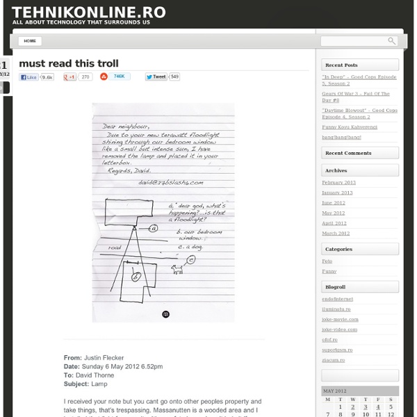 Must read this troll « Tehnikonline.ro