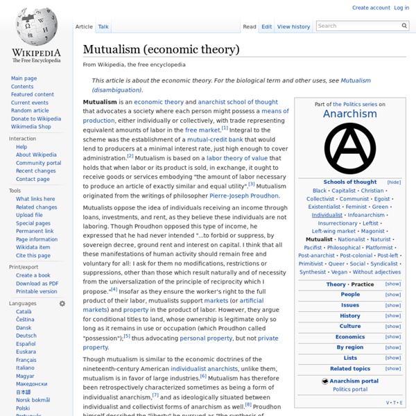 Mutualism (economic theory)
