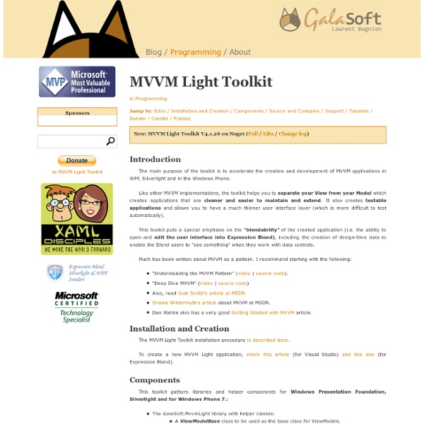 MVVM Light Toolkit