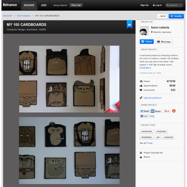 MY 100 CARDBOARDS on the Behance Network
