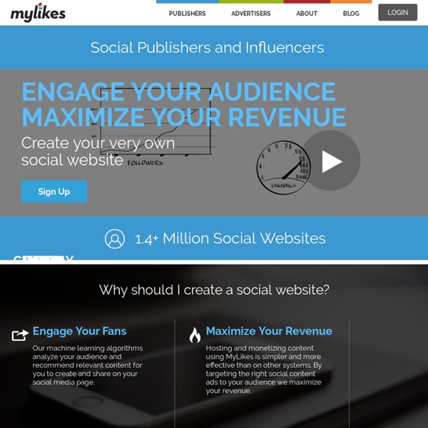 MyLikes - Promote what you like and engage your audience- Advertising on Twitter, YouTube and Tumblr