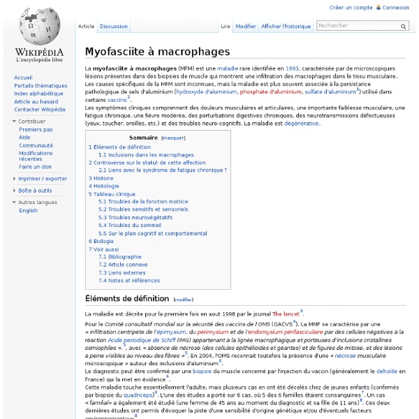Myofasciite à macrophages