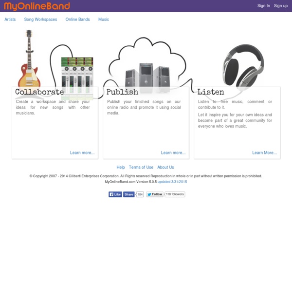 MyOnlineBand.com - Online Music Collaboration and Virtual Bands