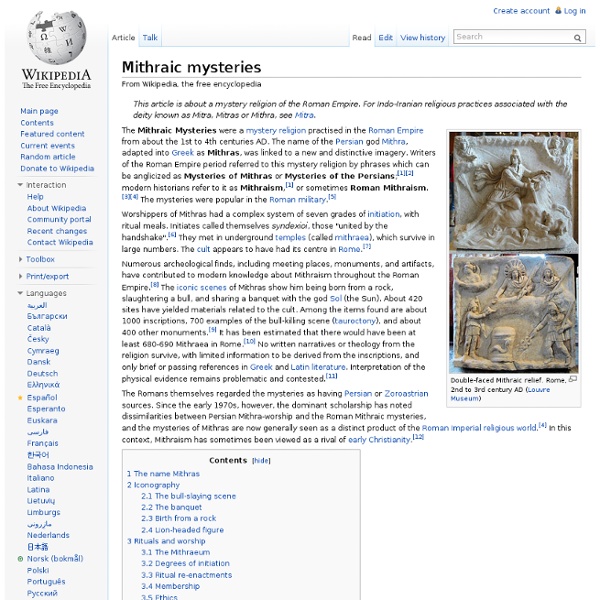 Mithraic mysteries