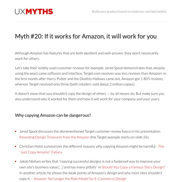 UX Myths