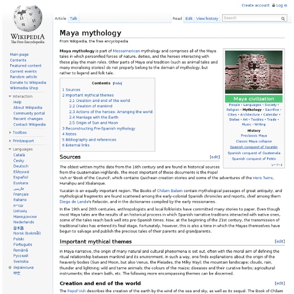 Maya mythology