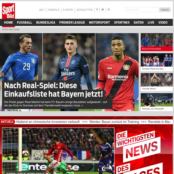 Aktuelle Sport-Nachrichten - Sport-Bild