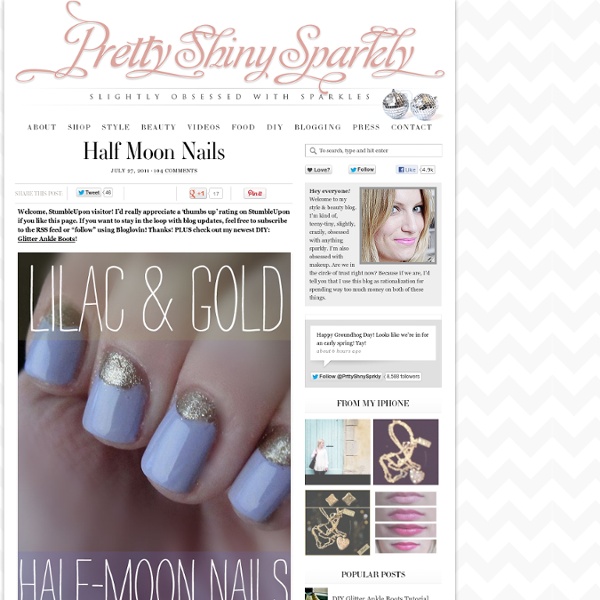 Half Moon Nails — Pretty Shiny Sparkly
