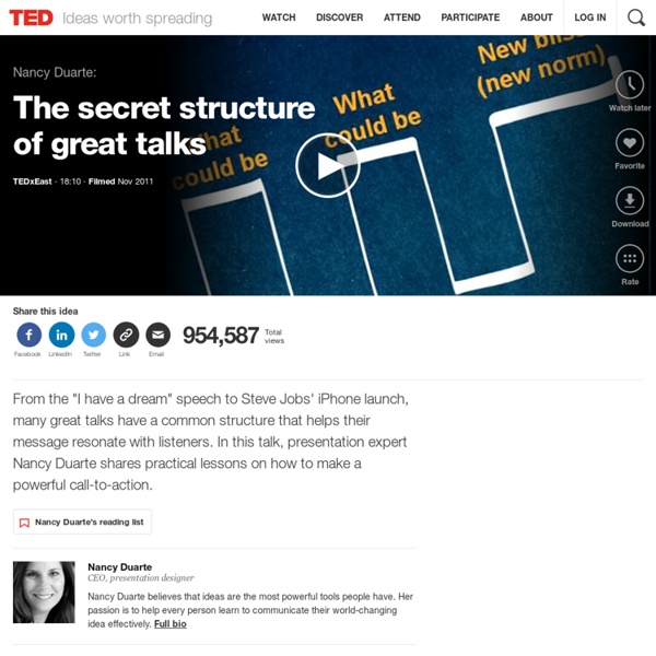Nancy Duarte: The secret structure of great talks