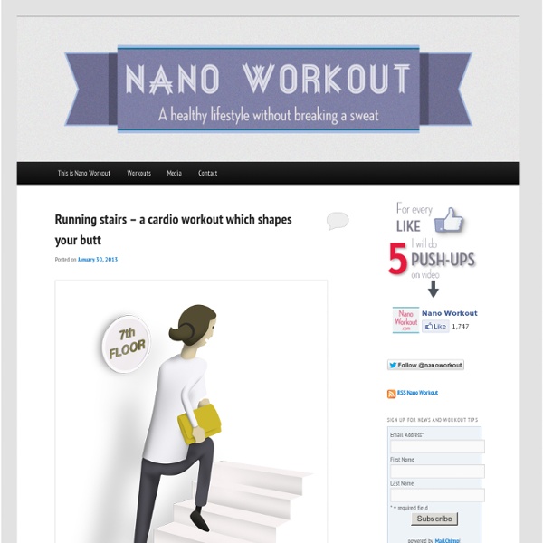 Nano Workout - A healthy lifestyle without breaking a sweat