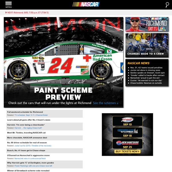 The Official Site of NASCAR News, Video, Drivers, Tracks, Schedules & Fantasy