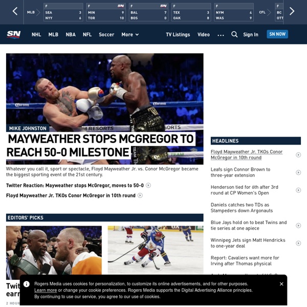 Sports News: World and National Sports Headlines, Score Updates, Highlights, Stats & Results - Sportsnet.ca