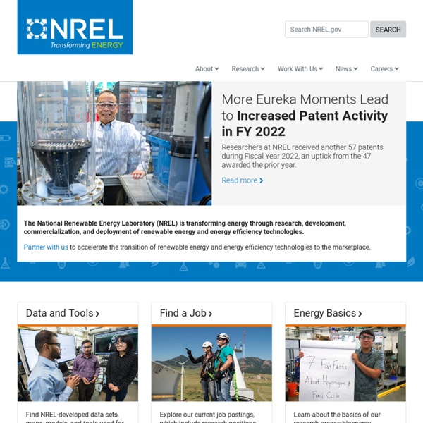 National Renewable Energy Laboratory (NREL) Home Page