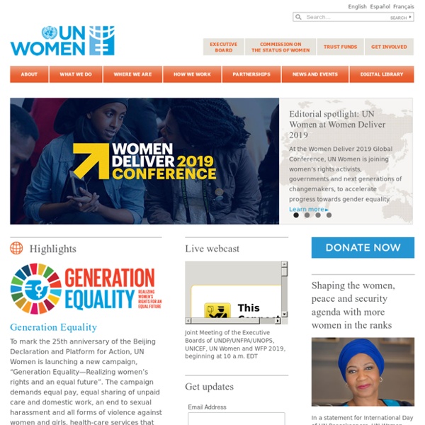 UN Women - United Nations Entity for Gender Equality and the Empowerment of Women