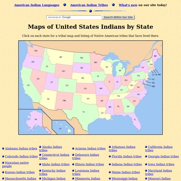 Maps of Native American Tribes and Reservations in the United States