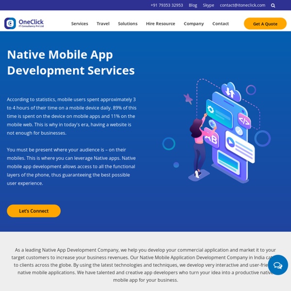 Best Native Mobile App Development Company in USA and India