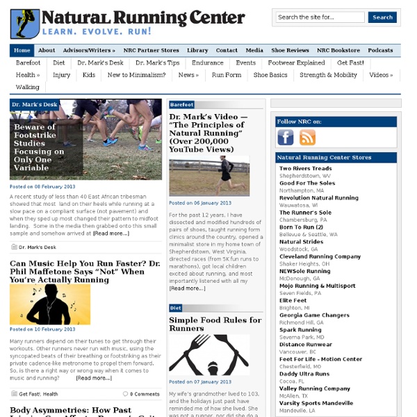 Injury-Free & Barefoot Running - Natural Running Center