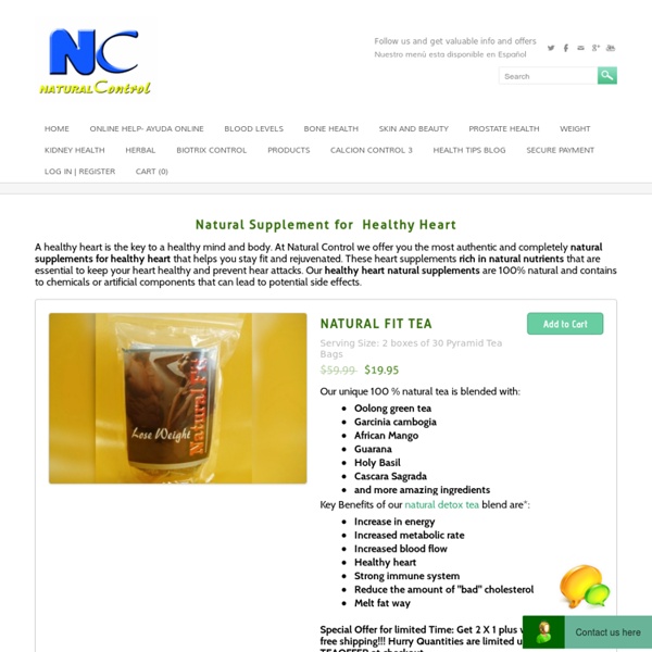 Natural Supplements for Healthy Heart - NATURAL CONTROL