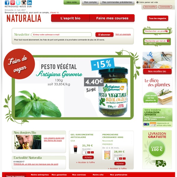 Naturalia, magasin bio et nature, produits biologiques